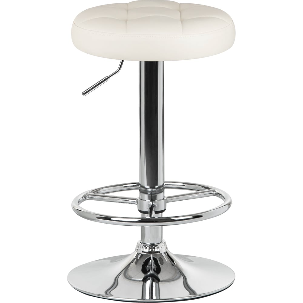 Изображение товара Барный табурет DOBRIN BRUNO с кремовым сиденьем и хромированным каркасом