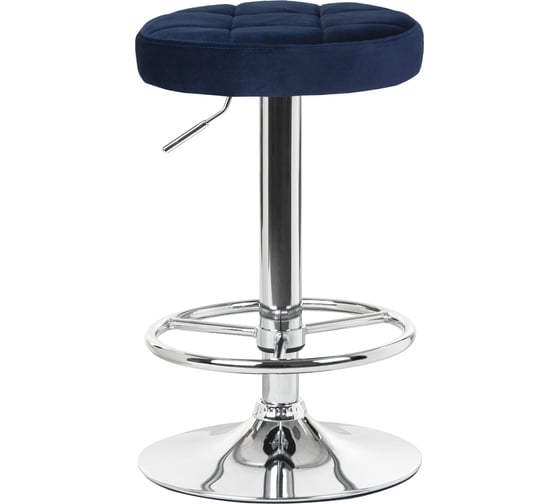 Изображение товара Табурет барный DOBRIN BRUNO (цвет сиденья синий велюр (MJ9-117), цвет основания хром) LM-5008_CH-M_V-MJ9-117