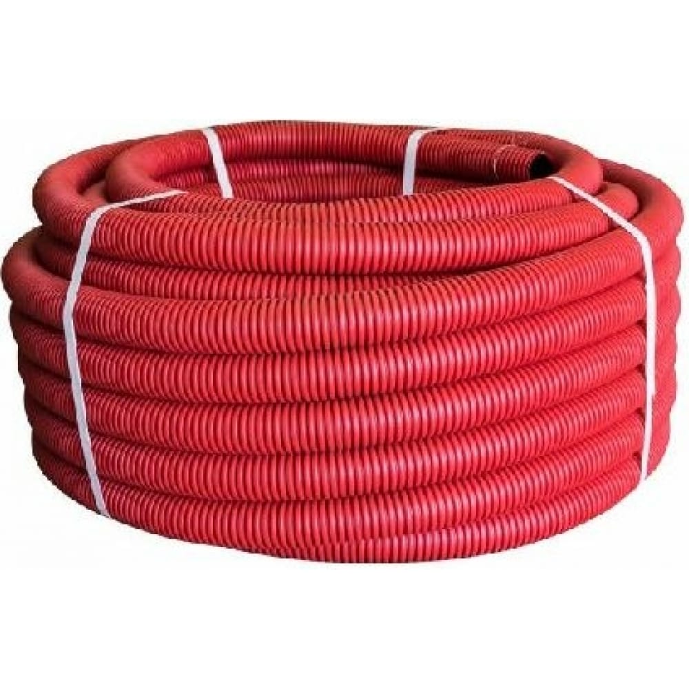 Труба для прокладки кабеля под землей Экопласт труба гофрированная ростерм d32 мм 100 м полиэтилен красный