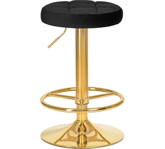 Изображение товара Табурет барный DOBRIN BRUNO GOLD (цвет сиденья черный велюр (MJ9-101), цвет основания золото) LM-5008_G-M_V-MJ9-101