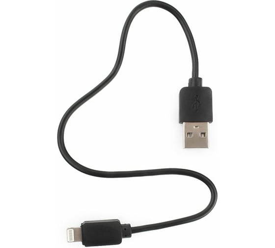 Изображение товара Кабель Гарнизон USB A(M) - Lightning, 0.3м, черный GCC-USB2-AP2-0.3M