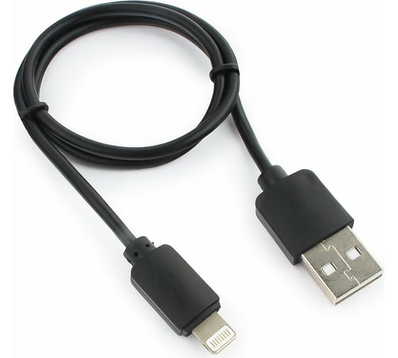 Изображение товара Кабель Гарнизон USB A(M) - Lightning, 0.5м, черный GCC-USB2-AP2-0.5M