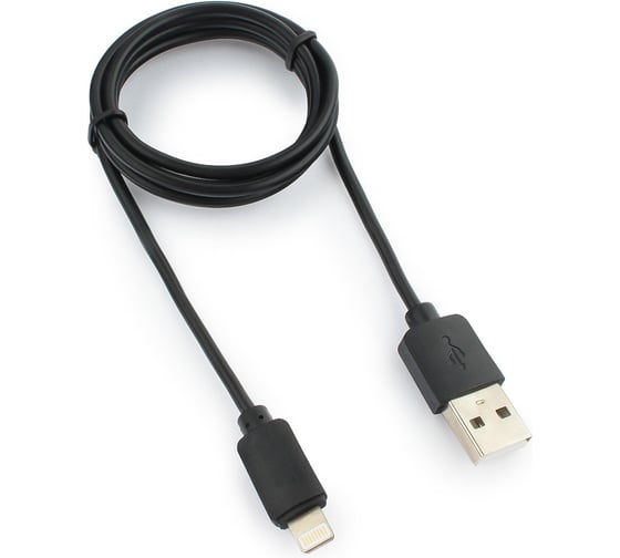 Изображение товара Кабель Гарнизон USB A(M) - Lightning, 1м, черный GCC-USB2-AP2-1M