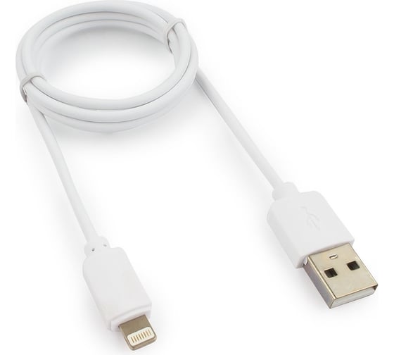 Изображение товара Кабель Гарнизон USB A(M) - Lightning, 1м, белый GCC-USB2-AP2-1M-W