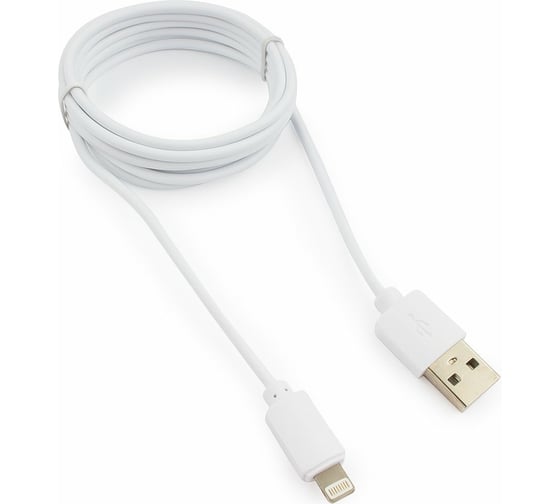 Изображение товара Кабель Гарнизон USB A(M) - Lightning, 1.8м, белый GCC-USB2-AP2-6-W