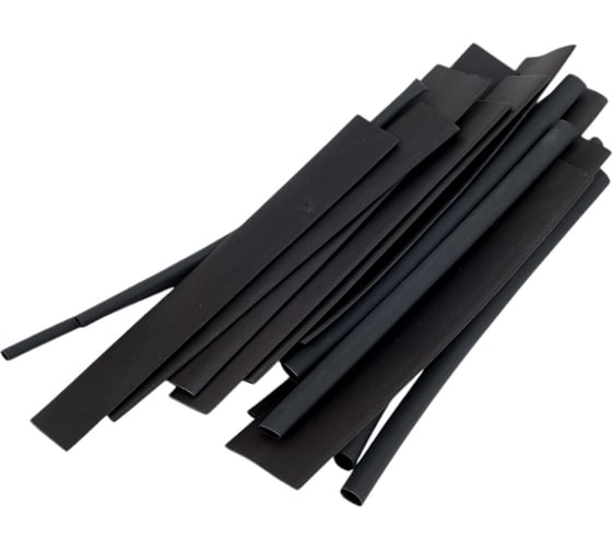 Изображение товара Термоусаживаемая трубка Smartbuy 2/1-4/2-6/3-8/4-10/5-12/6 (6 размеров по 3 шт, 10 см), черная SBE-HST-as-b