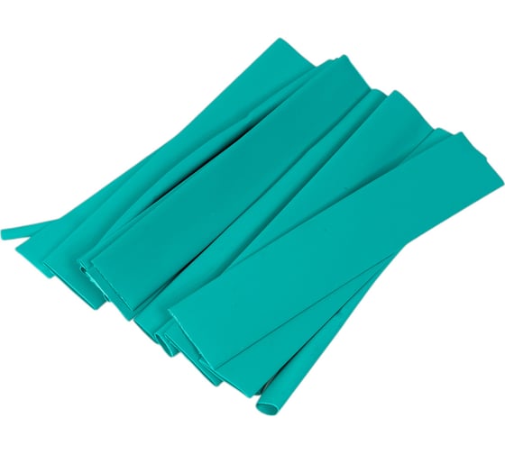 Изображение товара Термоусаживаемая трубка Smartbuy 2/1-4/2-6/3-8/4-10/5-12/6 (6 размеров по 3 шт, 10 см), зеленая SBE-HST-as-g