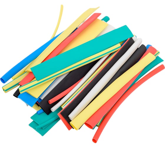 Изображение товара Термоусаживаемая трубка Smartbuy 2/1-4/2-6/3-8/4-10/5-12/6 (7 цветов, 6 размеров, 10 см) SBE-HST-as-ac