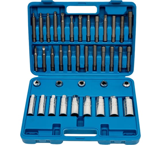 Изображение товара Набор головок и вставок для стоек амортизаторов 39пр., в кейсе Эврика ER-86417 806462