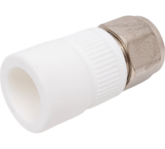 Изображение товара Комбинированная муфта для соединения Valfex PPR-PEX труб 20x16 (200/20) () БЕЛАЯ К 11142020