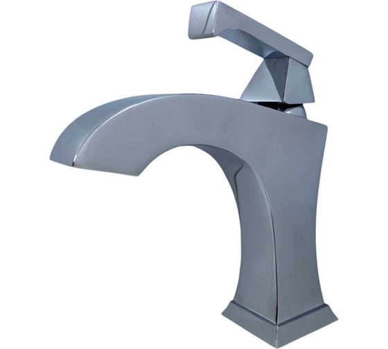 Изображение товара Английский латунный смеситель для раковины Crosswater с аэратором и керамическим картриджем, однорычажный, с покрытием хром, R-14-01-PC