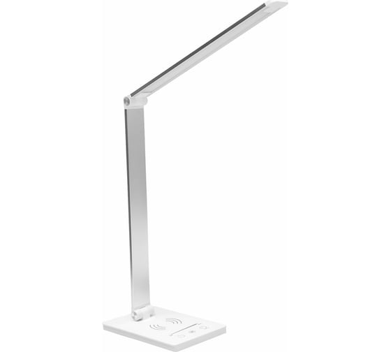 Изображение товара Настольная лампа-светильник DASWERK с беспроводной зарядкой и таймером, Led, 6 Вт, белый, 238327