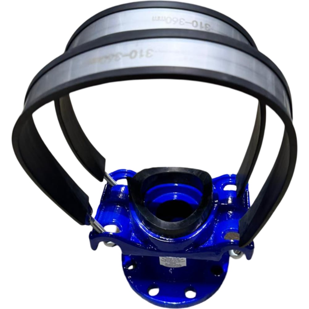 Изображение товара Хомутовый фланцевый отвод RUTEMPО DN 100 108-133 мм слив водопровода