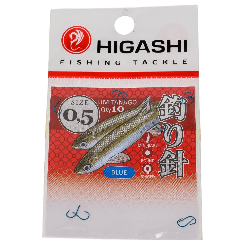 Изображение товара Металлический крючок HIGASHI Umitanago ringed 0 5 Blue 10 шт