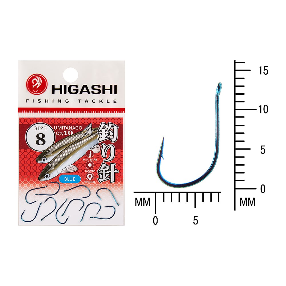 Изображение товара Рыболовный крючок HIGASHI Umitanago ringed #8 10 шт металл