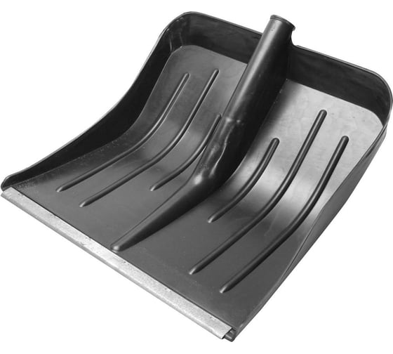 Изображение товара Лопата для снега Репка №1 пластиковая, с оцинкованной планкой, без черенка 13787