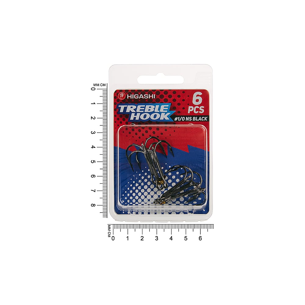 Изображение товара Тройники HIGASHI TH-1 #1/0 NS Black 00589