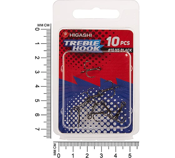 Изображение товара Тройники HIGASHI TH-1 #10 NS Black 00599