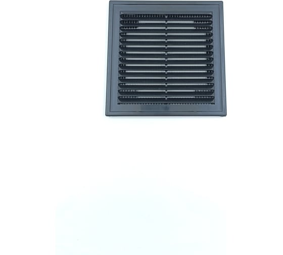Изображение товара Решетка вентиляционная вытяжная Серия ВР 250х250 мм, с рамкой, пластик, черный ВИЕНТО 2525ВР-черный