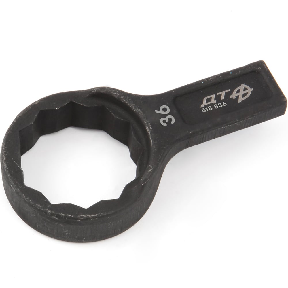 Изображение товара Ключ накидной односторонний Дело Техники 36 мм, изогнутый, 12-гранный