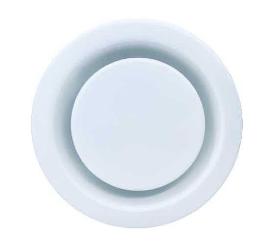 Изображение товара Вытяжной стальной диффузор DVSER, 160 мм, круглой формы, с регулировкой потока воздуха International DEC DVSER160