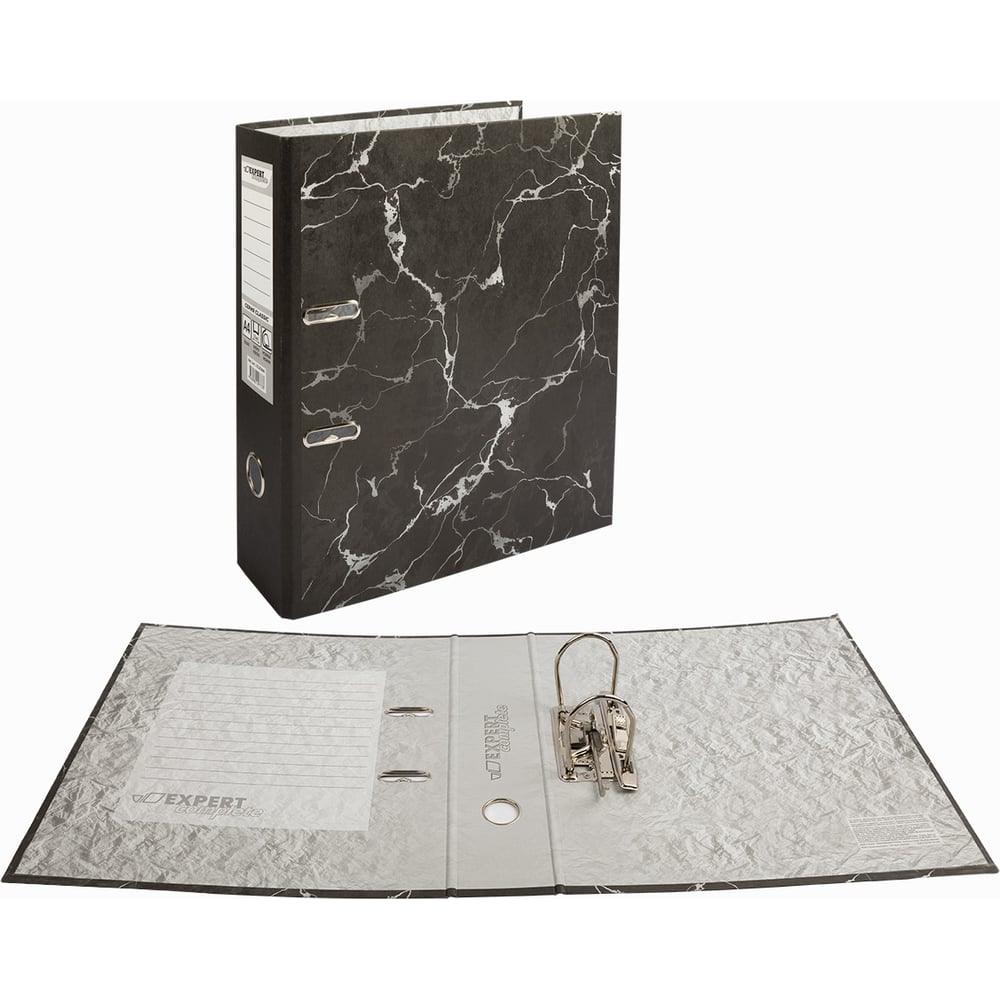 Изображение товара Папка-регистратор Expert Complete 10 шт под мрамор 80 мм A4 черный