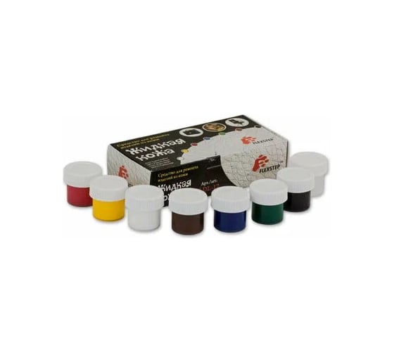 Изображение товара Средство для ремонта FLEXSTEP Жидкая кожа LDL-17 для кожи 7 шт 17 мл 7 цветов 387433