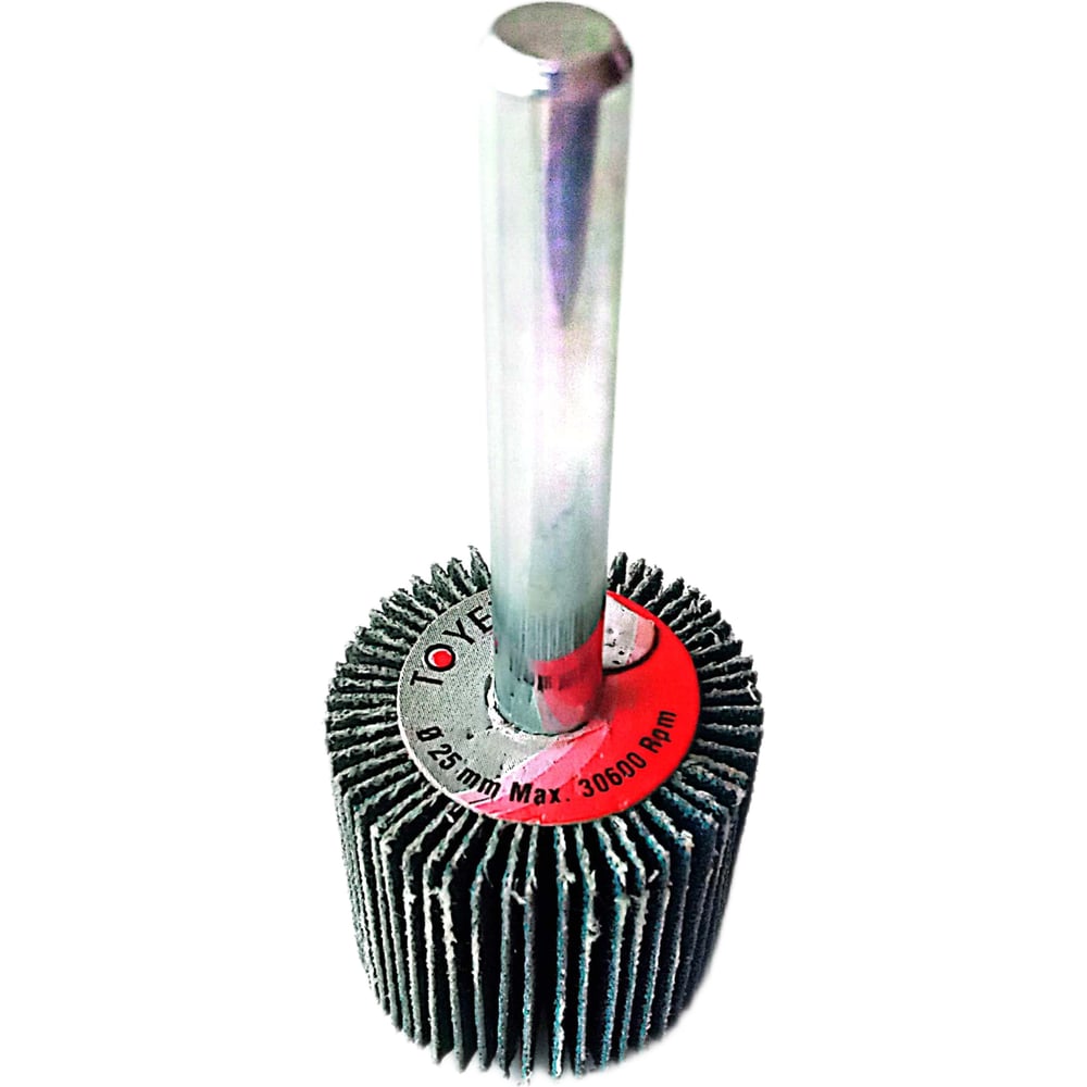 Изображение товара Лепестковая шлифовальная щетка на шпинделе Toyev SZM Zc 25x25x6 P60 005687