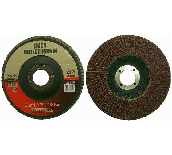 Изображение товара Круг лепестковый плоский (10 шт; 115х22 мм; Р120) SKRAB 35835