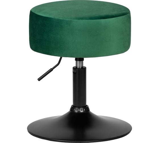 Изображение товара Пуф DOBRIN DANNY BLACK цвет сиденья зеленый велюр MJ9-88, цвет основания черный LM-2050_B-M_V-MJ9-88