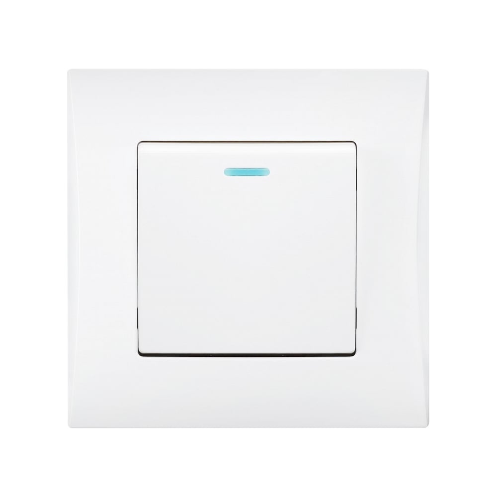 Изображение товара Выключатель 1-клавишный Smartbuy Вега IP20 для освещения белый