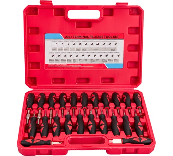 Изображение товара Набор приспособлений для разборки электрических разъемов 23пр., в кейсе Эврика ER-86716 806471