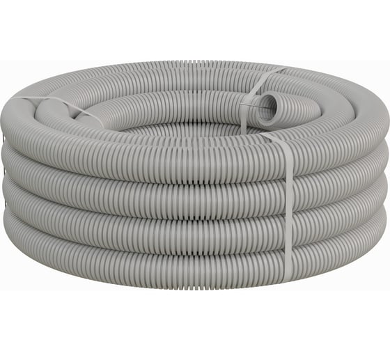 Изображение товара Гофрированная труба Экопласт HFFRLS,тяжелая, с зондом, низкое дымовыделение, т/г, 40мм, 61140HFFRLS