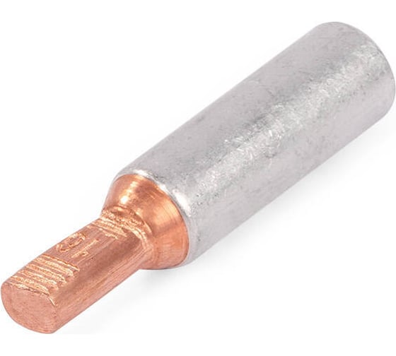 Изображение товара Кабельный штыревой алюмомедный наконечник КВТ НШАМ-П 50-20, 50 штук в упаковке 91880