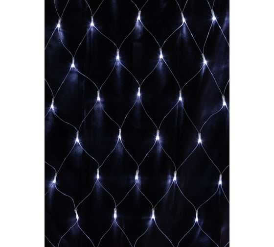 Изображение товара Новогодняя гирлянда TDM ELECTRIC Сеть 1,5х1,5 м, белый свет, 8 режимов, IP44 SQ0361-0030