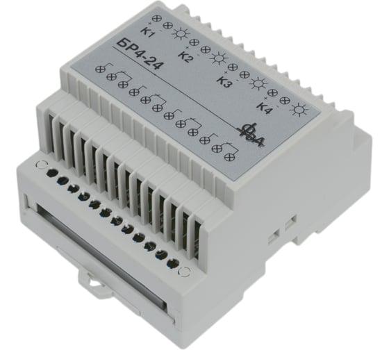 Изображение товара Блок реле - 4 реле ООО ФЭА 24v, 7a БР4-24