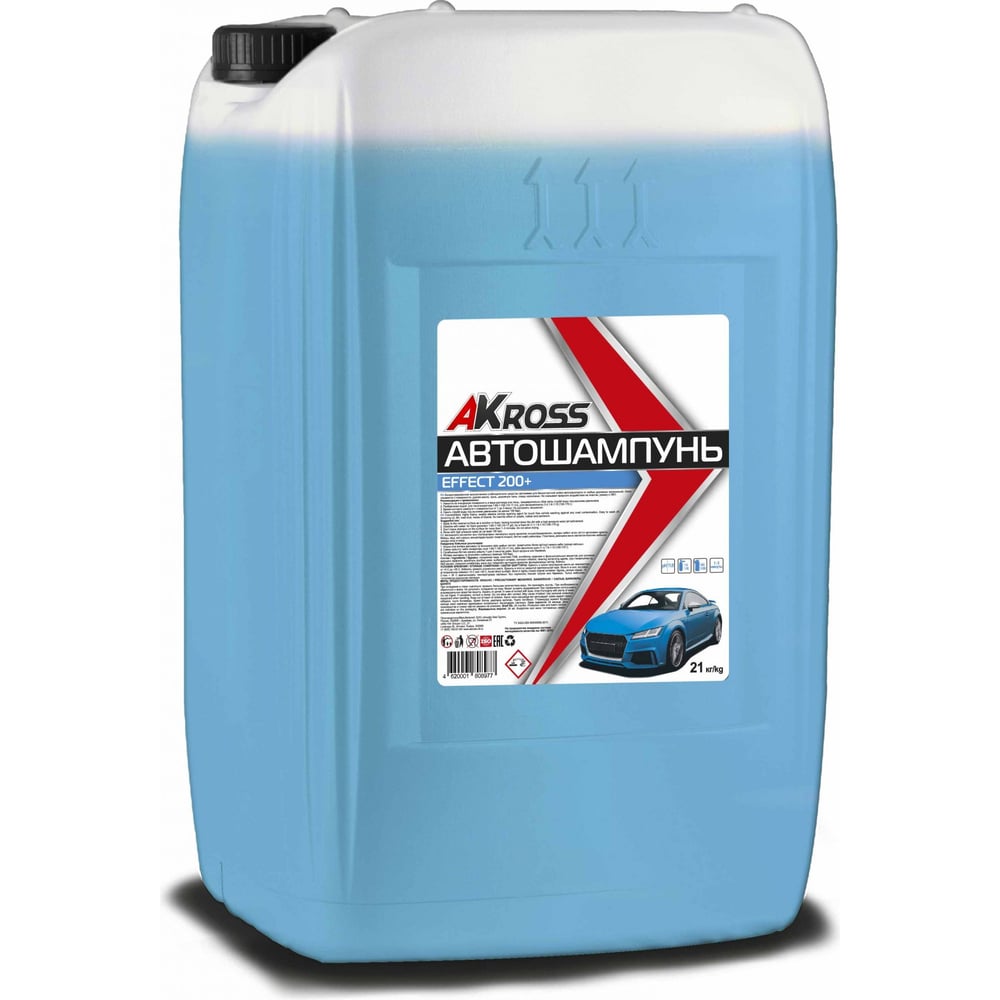 Изображение товара Автошампунь Effect 200+ для бесконтактной мойки 21 кг AKross
