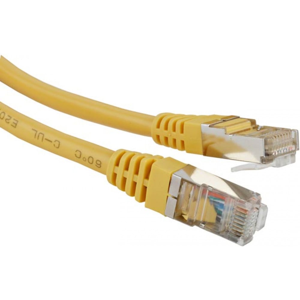 фото Патч-корд lanmaster rj45 - rj45, 4 пары, s/ftp, категория 6a, 1.5 м, желтый lan-pc45/s6a-1.5-yl