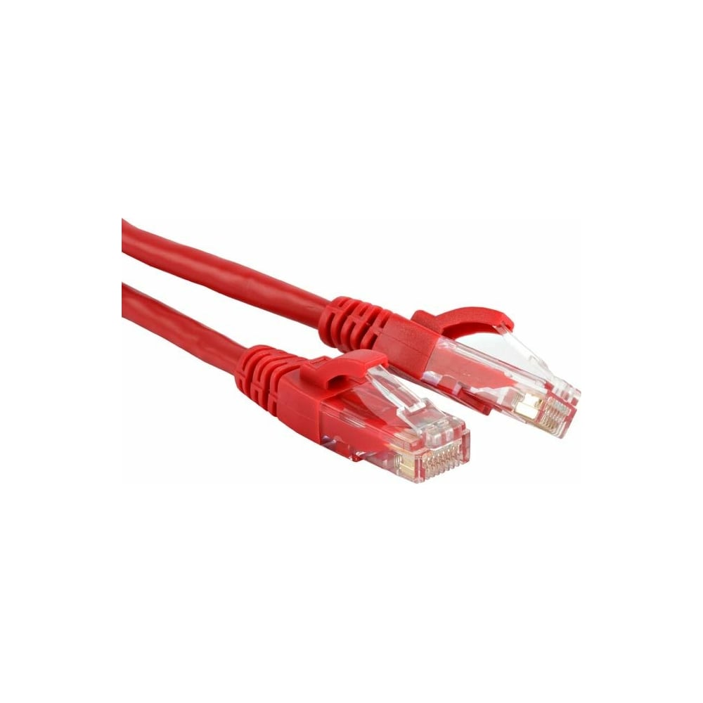 фото Патч-корд lanmaster rj45 - rj45, 4 пары, utp, категория 6, 1.5 м, красный lan-pc45/u6-1.5-rd