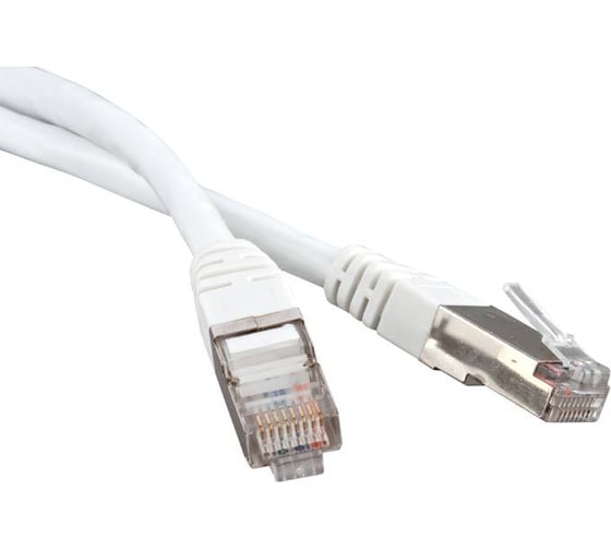Изображение товара Патч-корд LANMASTER RJ45 - RJ45, 4 пары, FTP, категория 6, 3 м, белый LAN-PC45/S6-3.0-WH
