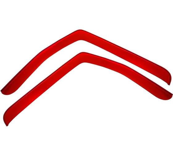 Изображение товара Дефлекторы окон Rein FAW J6 грузовик, тягач 2007-, накладной, красный / ФАВ Джей 6 WV1276 REINWV1276