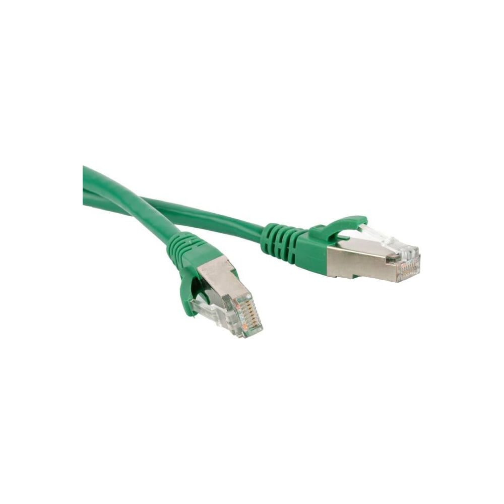 фото Патч-корд lanmaster rj45 - rj45, 4 пары, ftp, категория 5е, 3 м, зеленый lan-pc45/s5e-3.0-gn