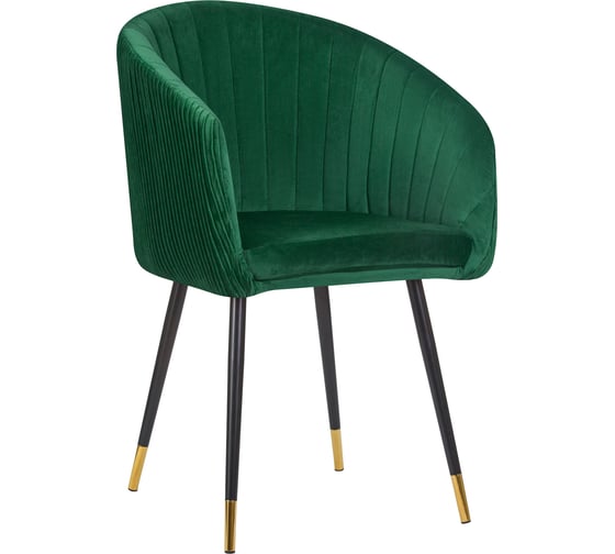 Изображение товара Стул обеденный DOBRIN MARY (цвет сиденья зеленый (1922-9), цвет основания черный) LM-7305_B-M_V-1922-9