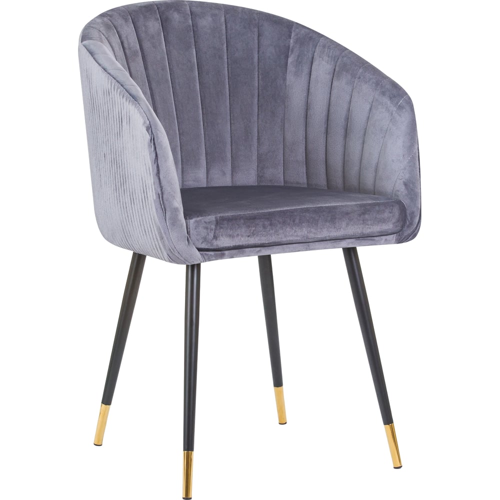 Изображение товара Стул обеденный DOBRIN MARY серый черный стиль модерн прочный и комфортный