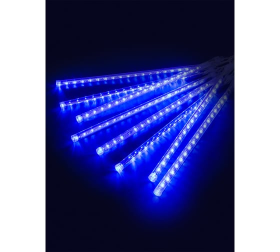 Изображение товара Гирлянда TDM ELECTRIC Сосульки, падающий голубой свет, 30 см, 8 штук в комплекте, 3,8 м SQ0361-0027