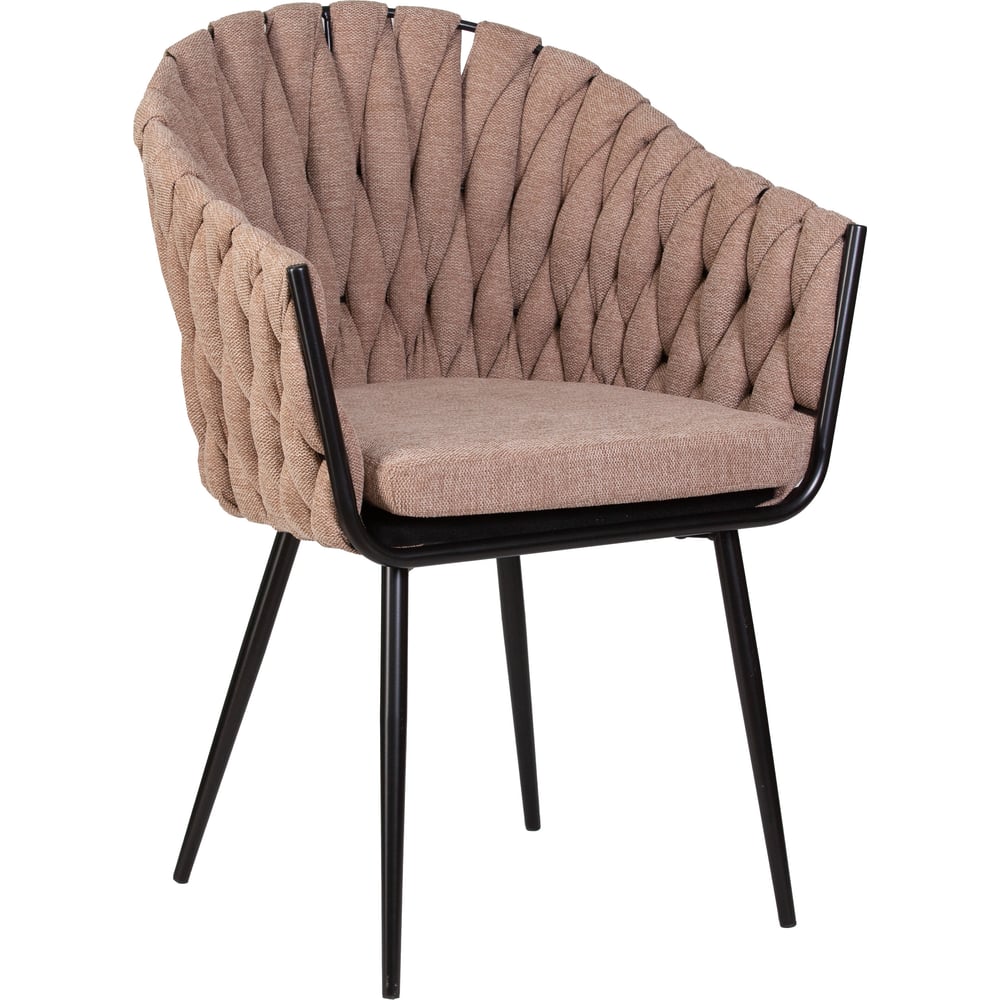 Изображение товара Обеденный стул DOBRIN MATILDA коричневый и черный стиль лофт