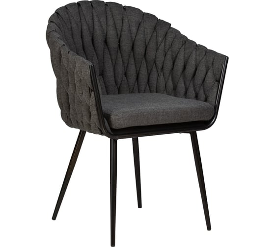 Изображение товара Стул обеденный DOBRIN MATILDA (цвет сиденья графитовый (LAR-275-21), цвет основания черный) LM-9691_B-M_TT-LAR-275-21