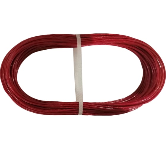 Изображение товара Стальной латунированный трос с покрытием полиамид BEFAST 2, погодоустойчивый, красный, 20м TCO020RS