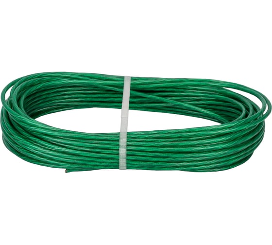 Изображение товара Стальной латунированный трос с покрытием полиамид BEFAST 3.0 погодоустойчивый, зеленый, 20м TCO030GS