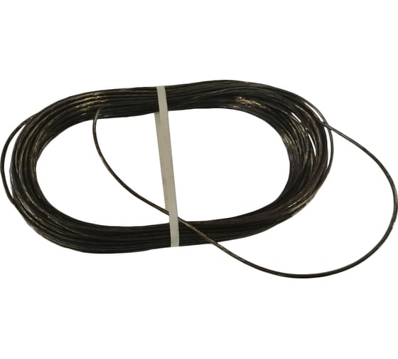 Изображение товара Стальной латунированный трос с покрытием полиамид BEFAST 2.5 погодоустойчивый, черный, 20м TCO025DS
